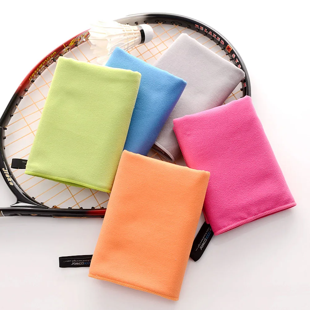 Serviettes à capuche de sport à séchage rapide, en microfibre, pour Camping, pique-nique, Yoga, gymnastique, Fitness, gant de toilette rapide