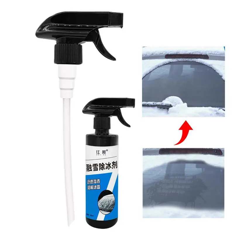 Windshield Deicer Spray Ice Remover Deicer Spray Quickly Melts Ice Frost And Snow For Car Windshield Window Wipers And Mirrors