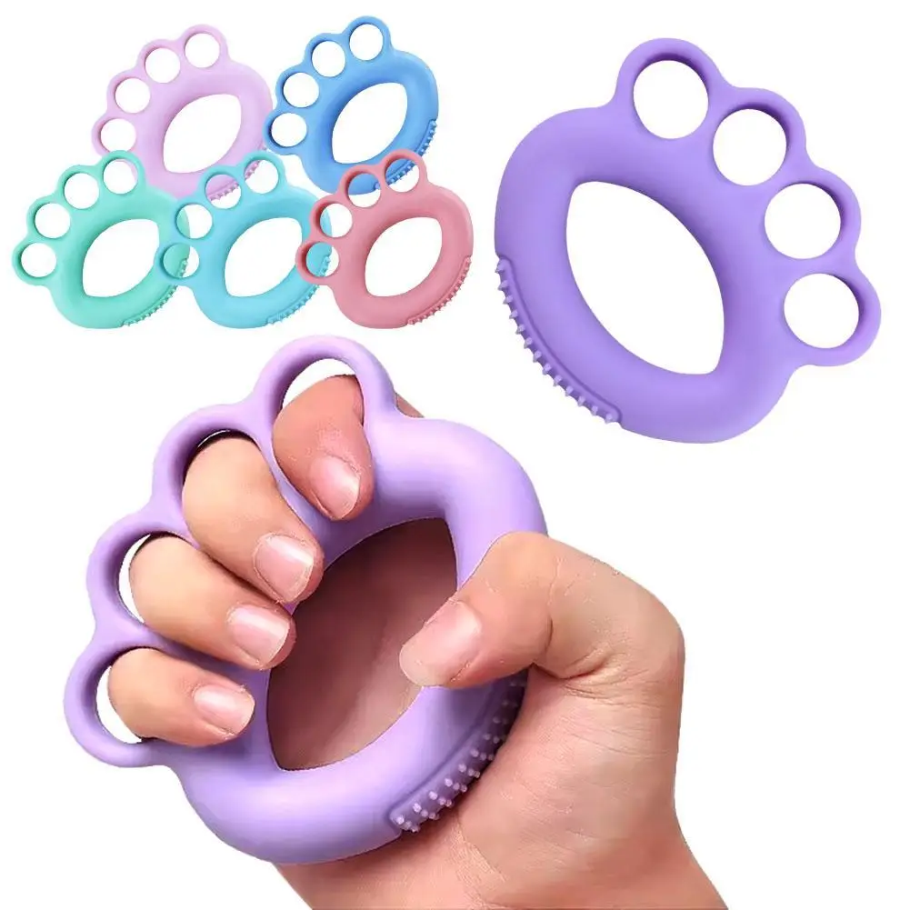 Silicone Finger Gripper Hand Resistance Band Gripping Wrist Stretcher Finger Forearm Trainer Pow Exercise Carpal Expander