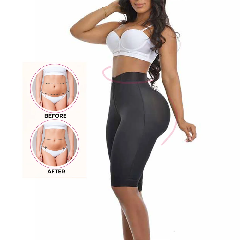 Women Shaping Shorts  Flat Belly Shapers for Postpartum Female Sheath Slimming Panties Mid Length Hip Lifting Pants Thin Legs