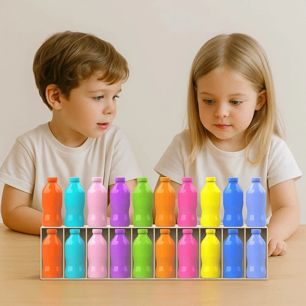 

Creative Bottle Matching Game Logical Thinking Interactive Montessori Color Sorting Toys Early Education Innovative Thinking