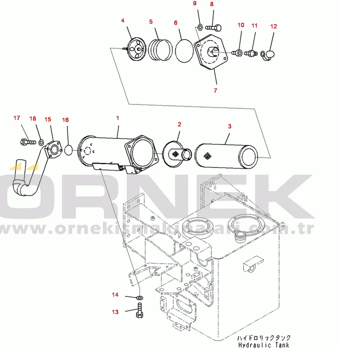 Strainer Assembly 56B-60-17120 HD325-7 Dump Trucks Parts