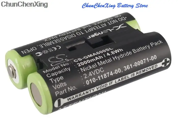 OrangeYu 2000mAh Battery 010-11874-00 for Garmin Astro 430 handheld, Oregon 600, 600t, 650, 650t, Striker 4, 4 Fishfinder