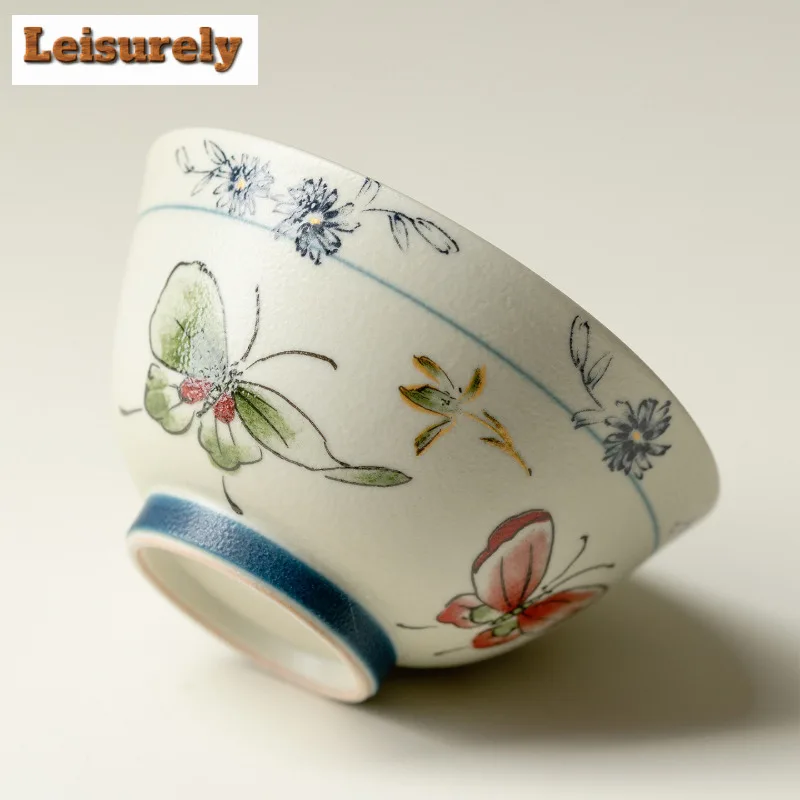 2 قطعة/الوحدة فراشة السحلية فنجان الشاي بوتيك الشاي السلطانية أكواب واحدة الشاي تذوق التأمل كوب تشازان ماستر أكواب الشاي الحرفية 65 مللي #2