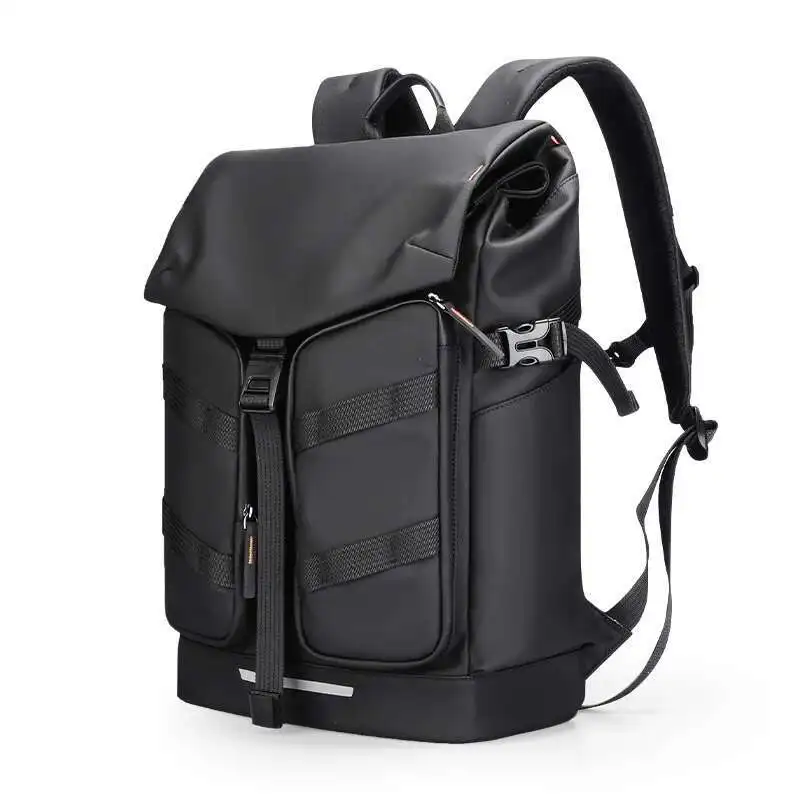 

17.3inch Laptop Men's Business Backpack Waterproof Multi Compartment Travel Bag Expandable Black Backpack Suitable For Men