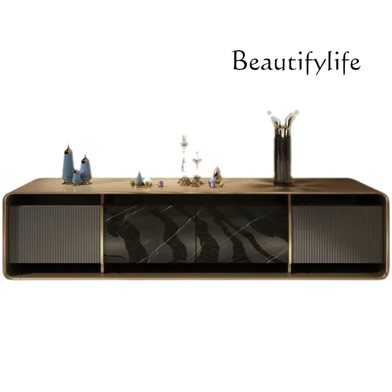 

FG52Nordic medieval solid wood TV cabinet coffee table combination living room simple modern audio-visual cabinet