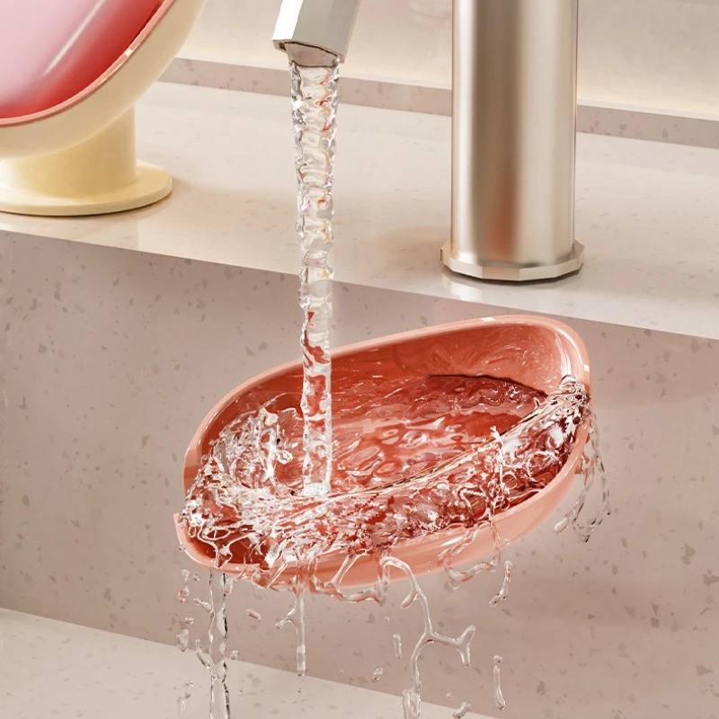 صندوق الصابون استنزاف الحرة اللكم ضوء المنزلية الفاخرة شفط كأس صندوق الصابون المرحاض كونترتوب رف الصابون رف الحمام #4