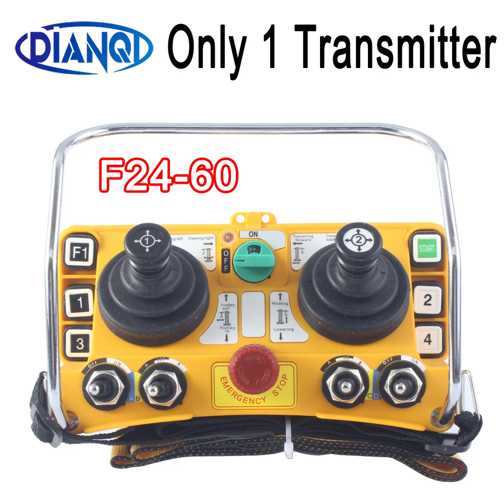 only 1pc transmitter:F24-60 for electric hoist Wireless switches industrial Radio remote controller