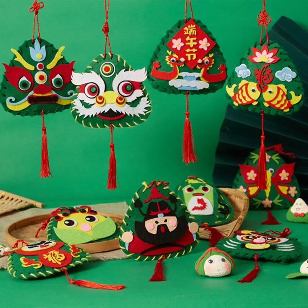 Non-woven Fabric Dragon Boat Festival Bag Antique Crafts Blessing Bag Handmade Chinese Style DIY Toy Home Decor