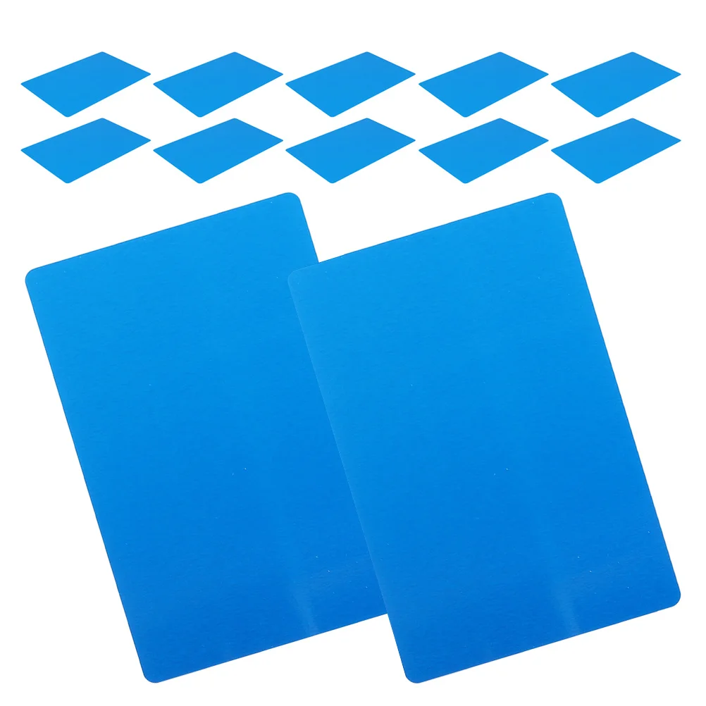 100 Uds. Tarjeta de visita de Metal en blanco, espacios en blanco de aleación de aluminio, tarjetas de nombre grabadas DIY, tarjeta de visita de Metal de superficie lisa