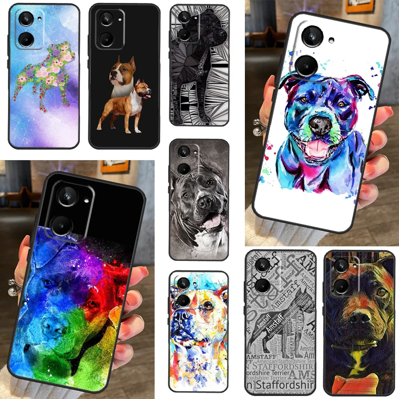 Staffordshire Bull Terrier Staffy Dog Case For Realme GT3 GT Neo 5 3 2 3T 8 9 10 Pro Plus C55 C33 C35 C31 C30 C11 C15 C25Y C21Y