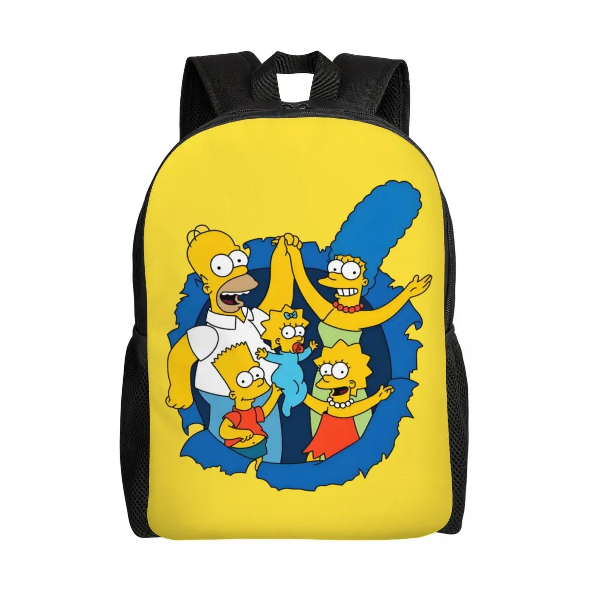 

Custom Simpsons Travel Backpack Men Women School Computer Bookbag Animated Sitcom College Student Daypack Bags