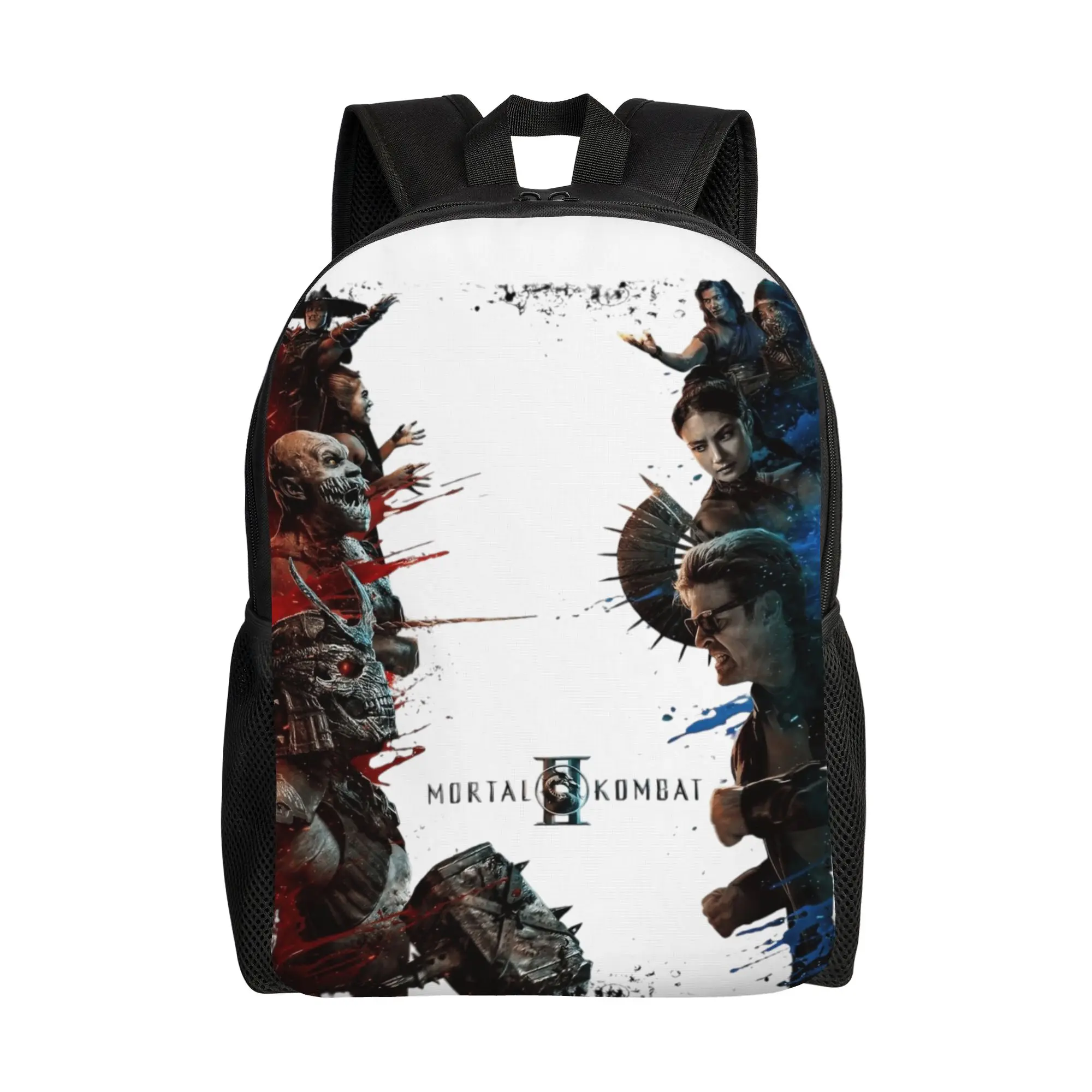 

Mortal Kombat 2 Game Cool Backpack Outdoor High School Daypack for Men Women College Canvas Bags