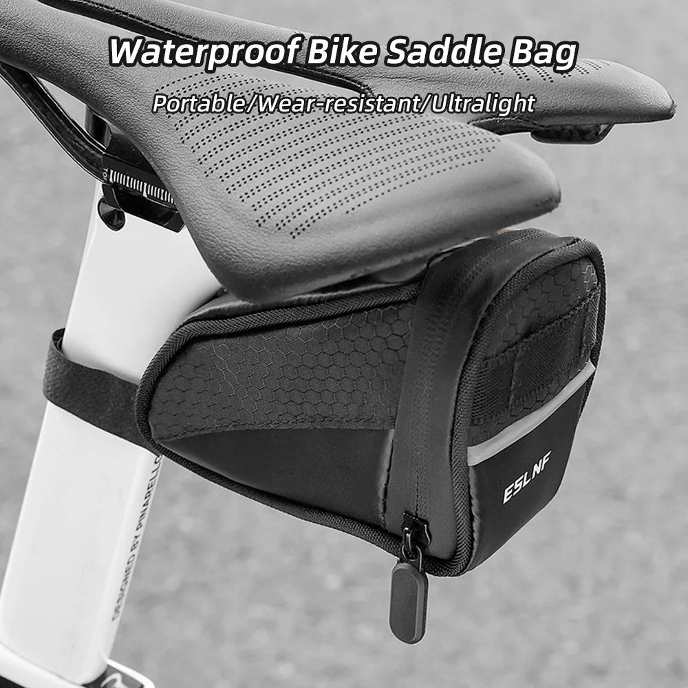 Wasserdichte Radfahren Sattel Tasche Tragbare Ultraleicht Straße Fahrrad Hinten Tasche Reflektierende Elektrische Fahrrad Schwanz Tasche Fahrrad Zubehör