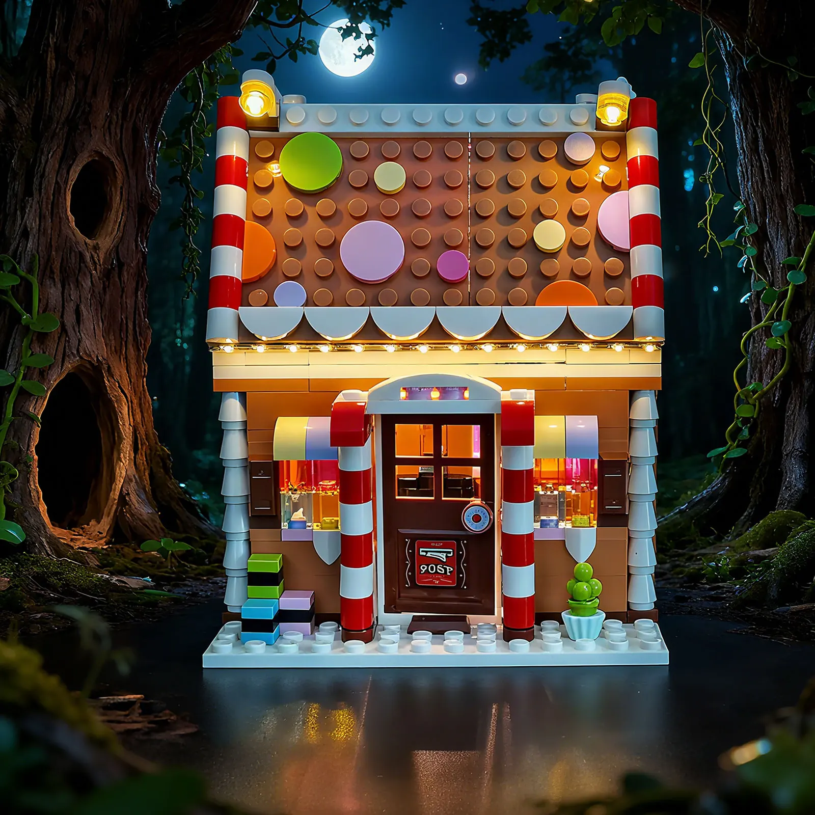 مجموعة إضاءة LED LYBMTWF متوافقة مع مكعبات بناء منزل الزنجبيل Lego 40809 (لا تشمل الطوب النموذجي) #2