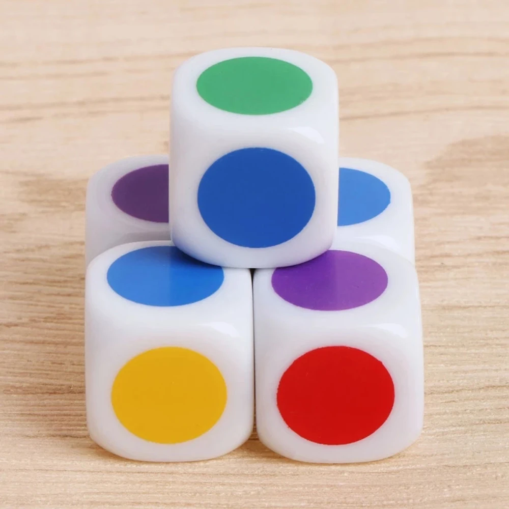 High Quality Family Acrylic 16 mm Table Games Board Game White Color Six Sided Dices Cube Dice