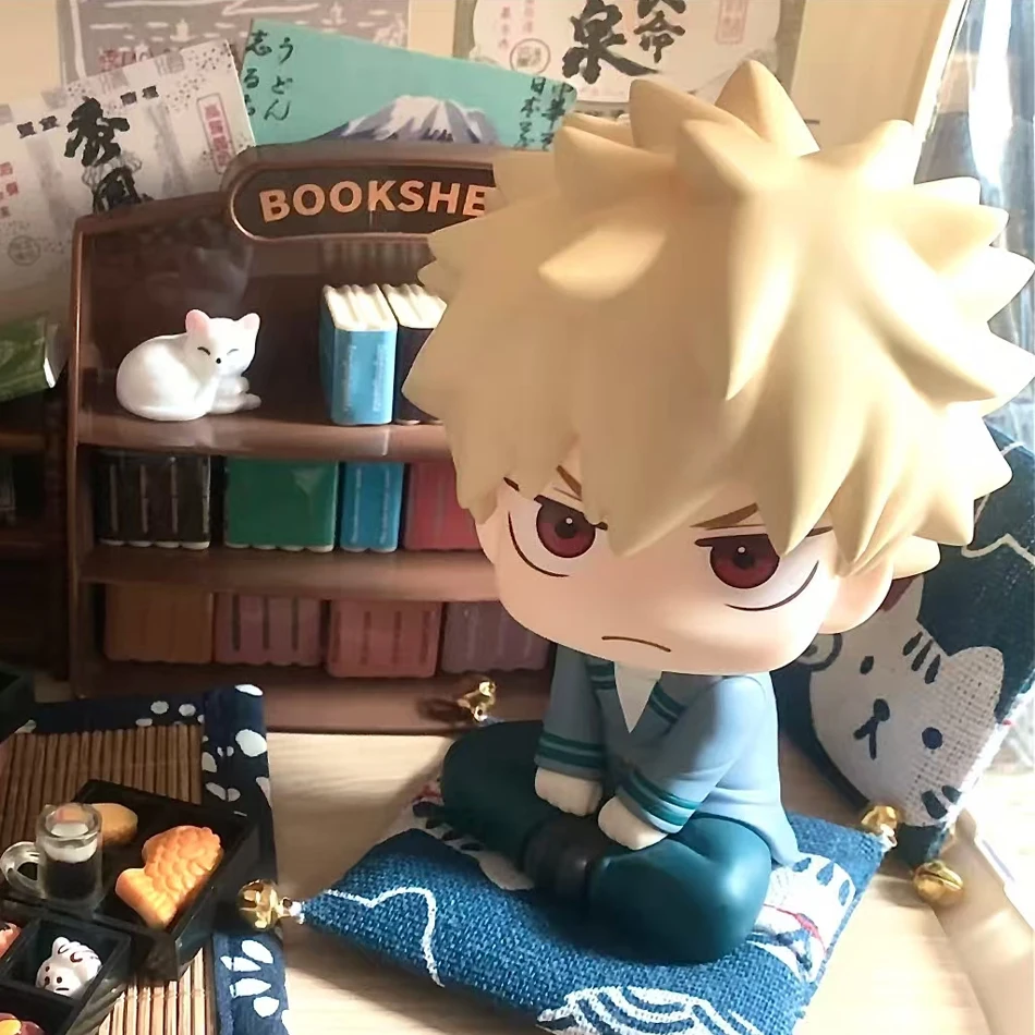 10cm boku no hero academy anime figure midoriya izuku action figure bakugo katsuki/todoroki shoto statuette pvc collection toys image 4