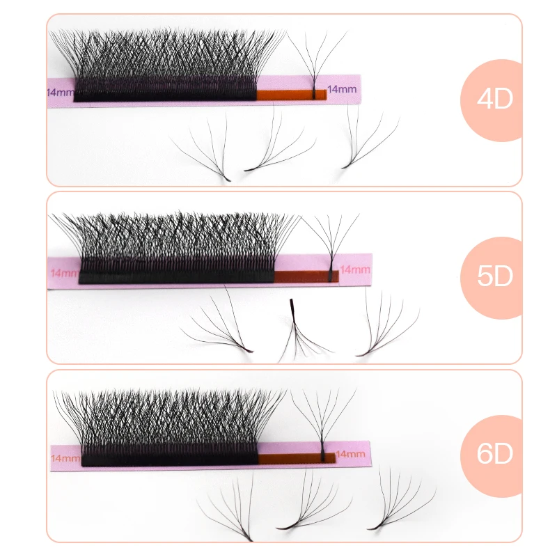 Songlashes  4D/5D/6D W Shape lashes  Premade Fan Lash Extensions 0.07 C/D Curl Natural Soft High Quality Idividual Lashes