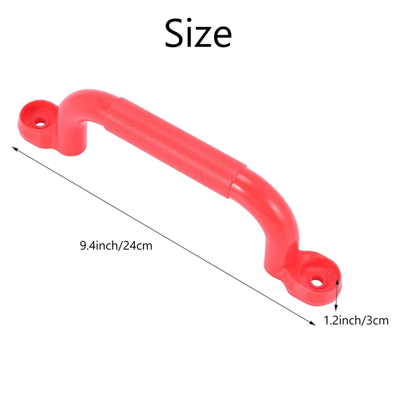 어린이 놀이터 미끄럼 방지 핸들 장착 하드웨어 키트, 클라이밍 프레임, 계단 난간 스윙, 야외 스포츠 장난감 액세서리, 1 쌍
