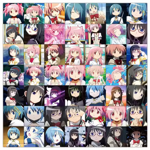 20/40/80pcs Puella Magi Madoka Magica Stickers Kawaii Homura Madoka Anime Sticker Laptop Scrapbooking Girls Cartoon Decal Gifts