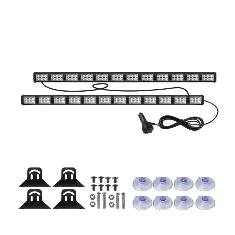 Multi Functional Color Changing Bar Light LED Strobe Warning Light Car Truck 1 Trailer 2 Burst Long Strip Light