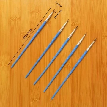 50 stuks schilderborstels set kunst rond plat haar nylon haar kwast voor olie acryl aquarel kinderen/kunstenaars/beginners/studenten