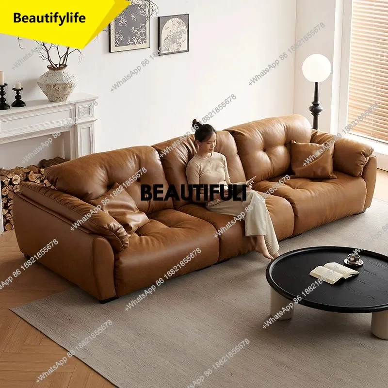 

Q181 Faux Leather Minimalist Sofas Designer High Back Wood Lounges Living Room Sofas Daybed Modern Divano Soggiorno Bedroom Furn