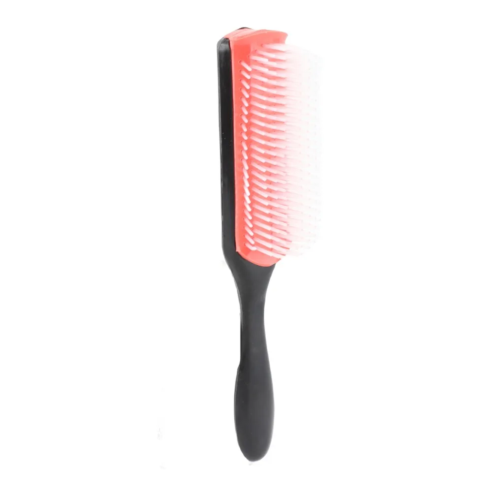 Home Use 9-Row Design 9-Row Hair Brush Professional Detachable Cushion Hair Brush Classic Light Pink Detangling Brush For Women