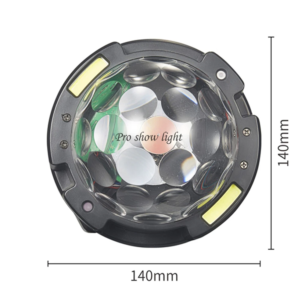 Mini 30W Magic Ball Moving Head Light DMX Control DJ Laser Light Projector 2X10W Strobe Light for Party Wedding Club Event Show