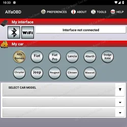 Alfaobd (Android) 2.3.3/2.1.9.6 Gelicentieerde diagnose voor Alfa/Fiat/Lancia/Aarth/Dodge/Chrysler/Jeep/Peugeot/Citroën/Lees/D E S C 