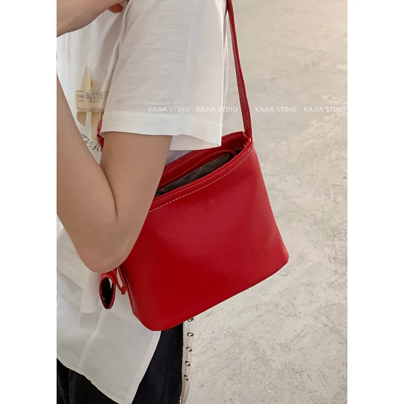 

Summer for Women 2025 New Fashion Korean Bucket Bag Versatile Single Shoulder Underarm Bag Crossbody Bags