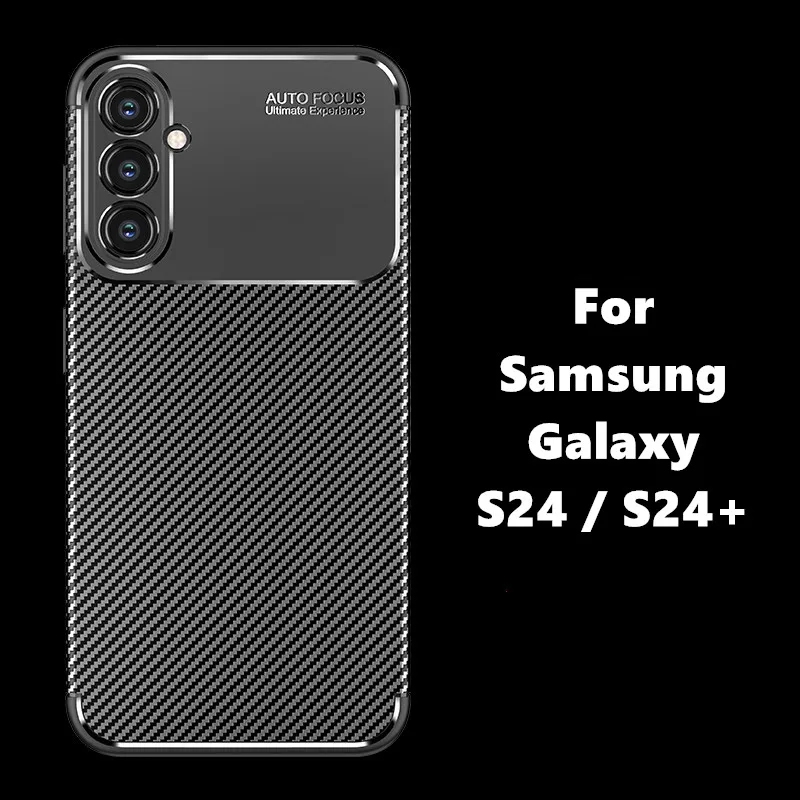 For Samsung Galaxy S24 Case For Samsung Galaxy S24+ S24 Plus Cover Luxury Business Soft Silicone Protective Bumper For S24 Ultra