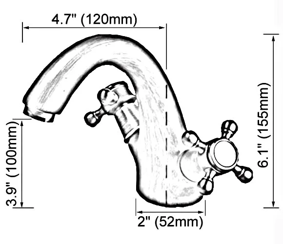 Black Oil Brass Washbasin Faucet Dual Handle Single Hole Deck Mounted Bathroom Sink Faucets Lavatory Cold Hot Water Tap Dsf826