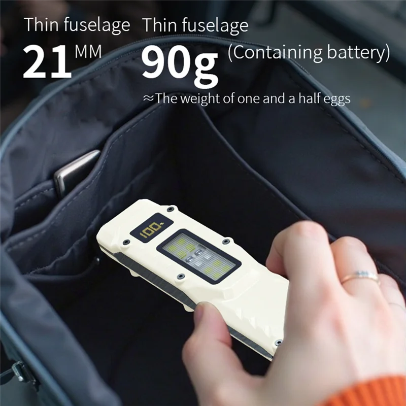 

YWDZ-Rechargeable LED Flashlight Outdoor Super Bright Multifunctional COB Work Light Portable