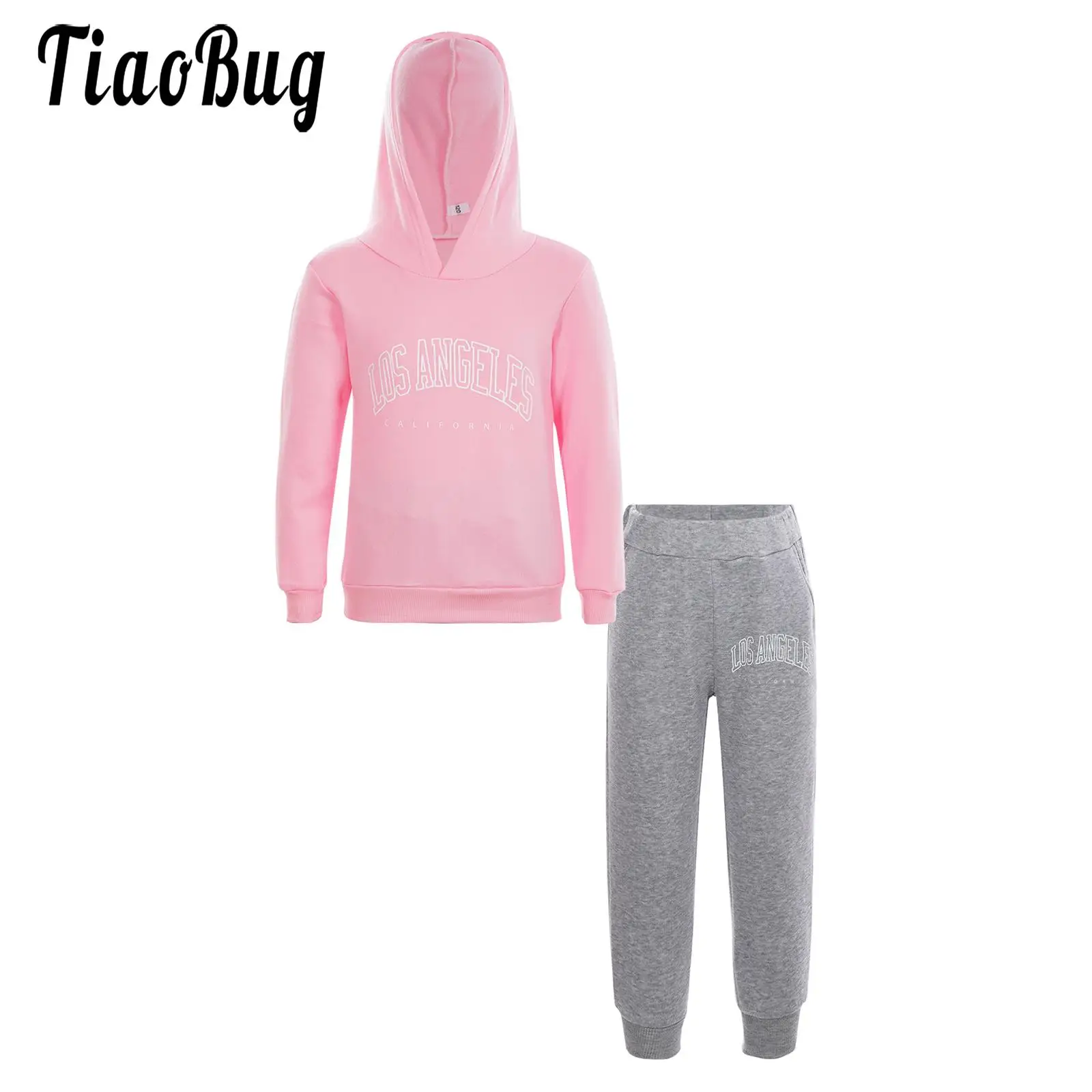 Boys Girls Tracksuit Set Casual Hooded Sweatshirts Jogging Pants Hoodie Tracksuits Children Clothes 3-15years Kids Sportswear