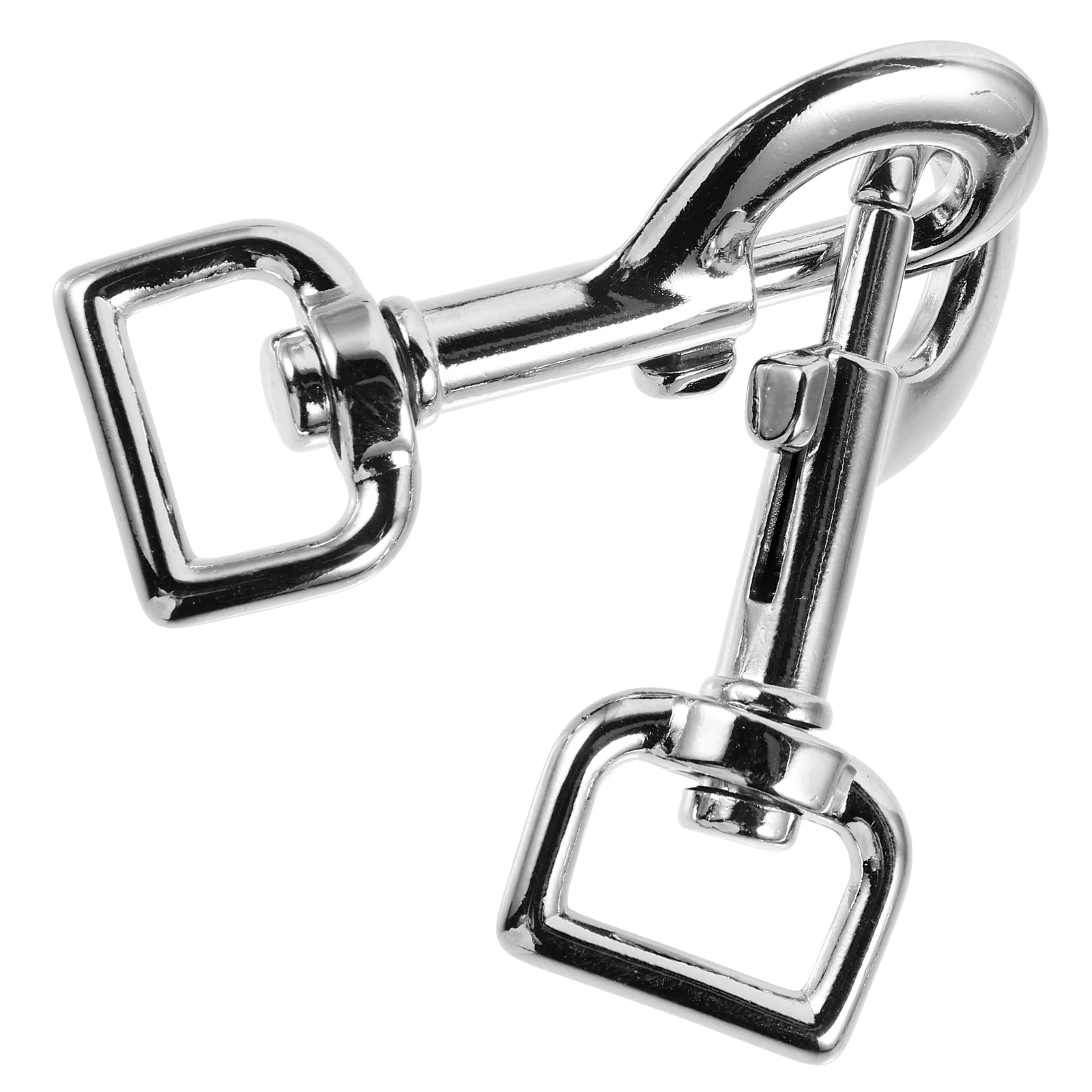 

2 Pcs Pet Dog Leash Clasp Zinc Alloy Clips Hook for Metal Buckle Connector Rope Carabiner