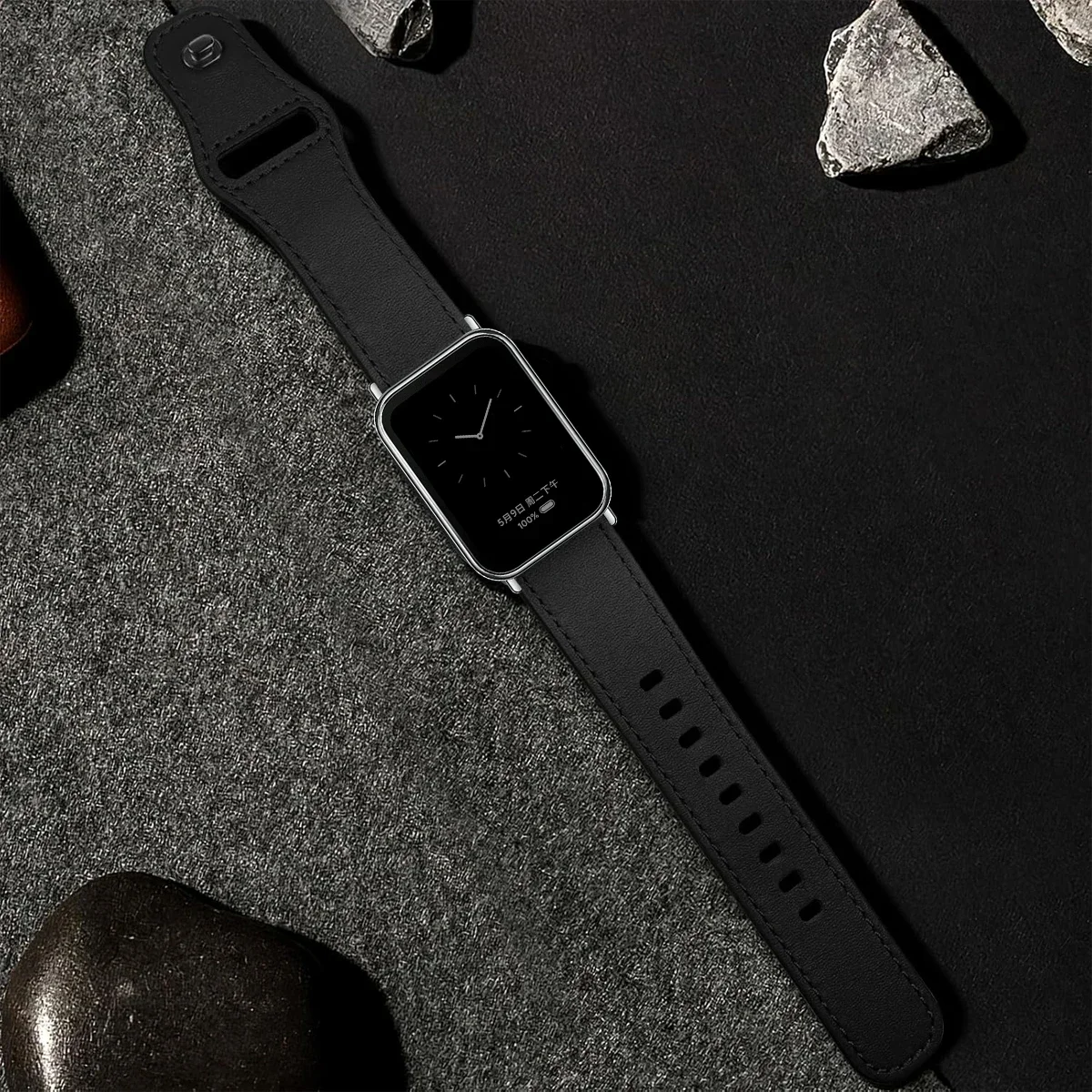 لساعة Redmi 5 سوار جلدي لساعة redmi 4 ساعة ذكية ملحقات حزام correas لـ Xiaomi Mi band 9pro 8pro