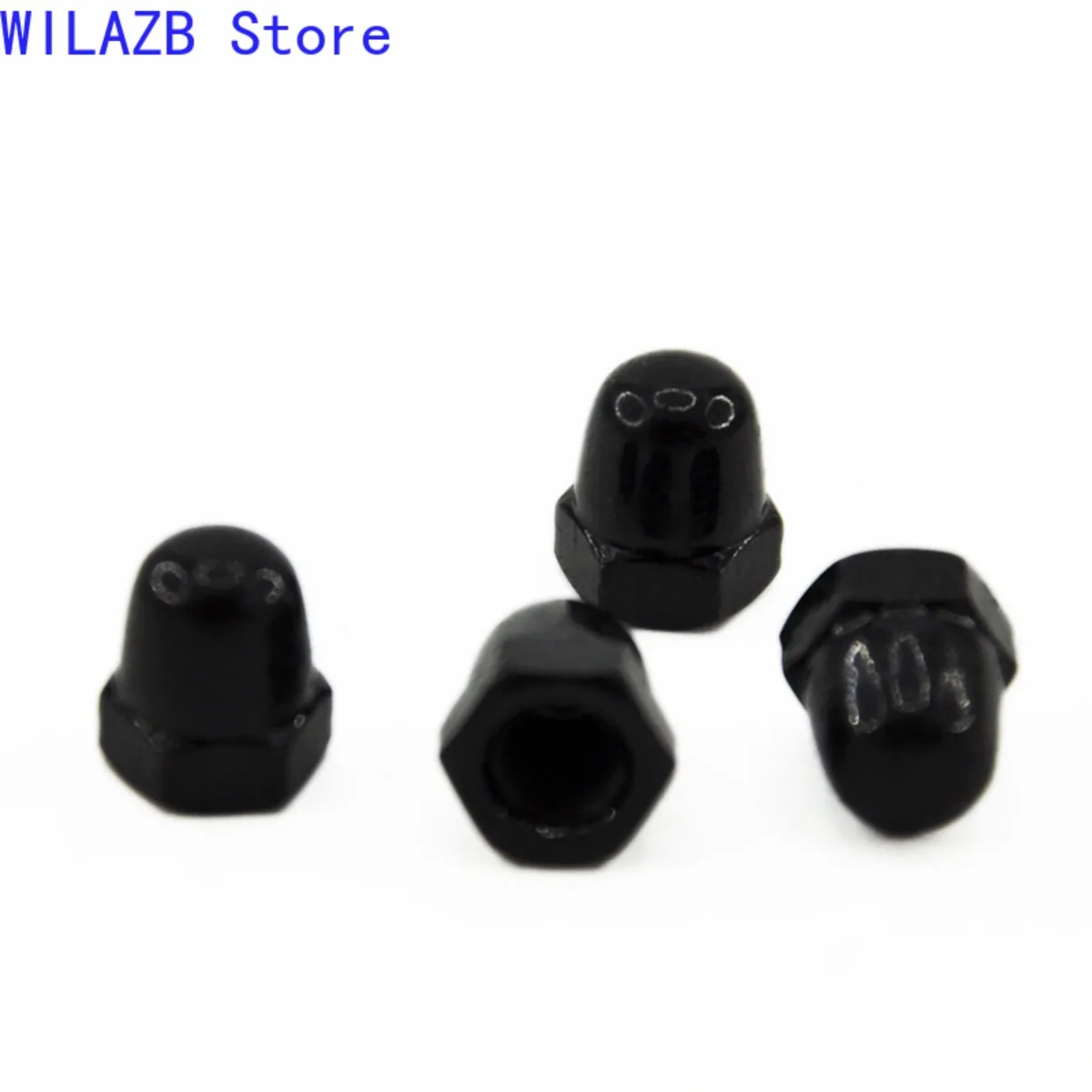 5-40pcs M3 M4 M6 M8 M10 M12 GB923 Black Zinc/Nickel Plating Carbon Steel Acorn Nuts Hexagon Decorative Cover Semi Dome Nut Bolt