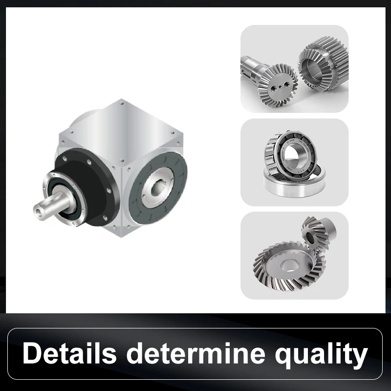 Right angle bevel gearbox food industry 90 degree steering gearbox automation and industrial machinery
