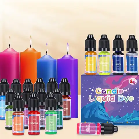 액체 착색제 에폭시 송진 안료 세트, 양초 염료 안료, DIY UV 몰드 양초 비누 착색 송진 수공예, 36 색/세트