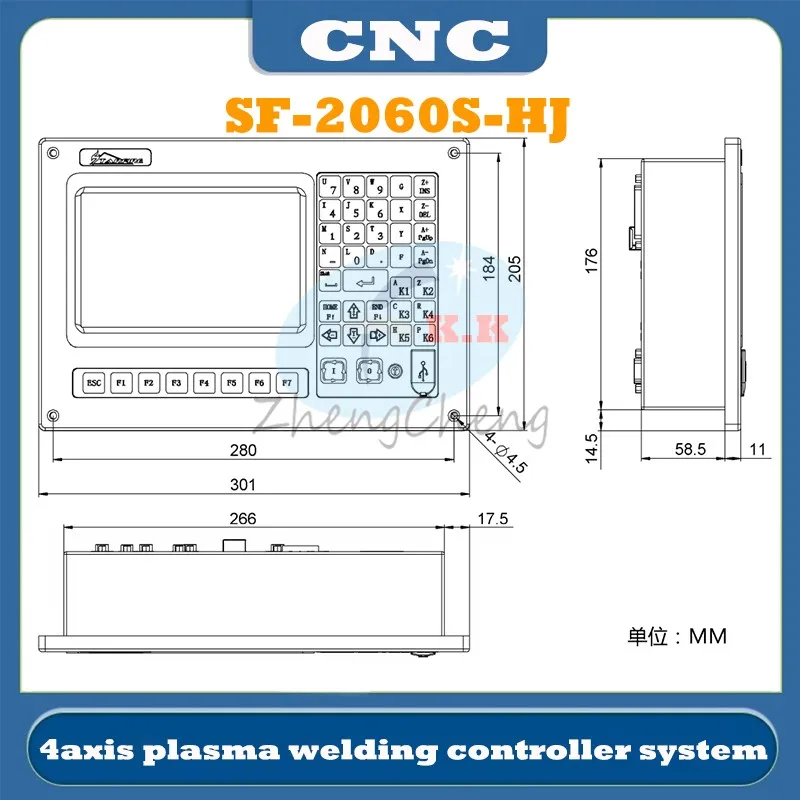 Machine de soudage plasma de type A/B SF-2060S-HJ CNC, contrôleur plasma à quatre axes, système de soudage plasma, nouveau