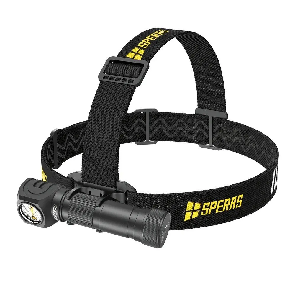 

Speras SH18 Versatile Headlamp with White Light and Red Light Led Head Lamp Rechargeable Light Flashlight