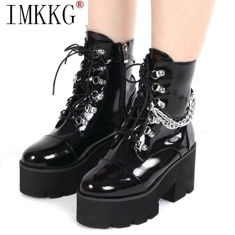 Brand Design Female Wedges High Heels Thigh High Boots Fashion Black Platform Boots Women 2021 Gothic Cosplay Shoes Woman