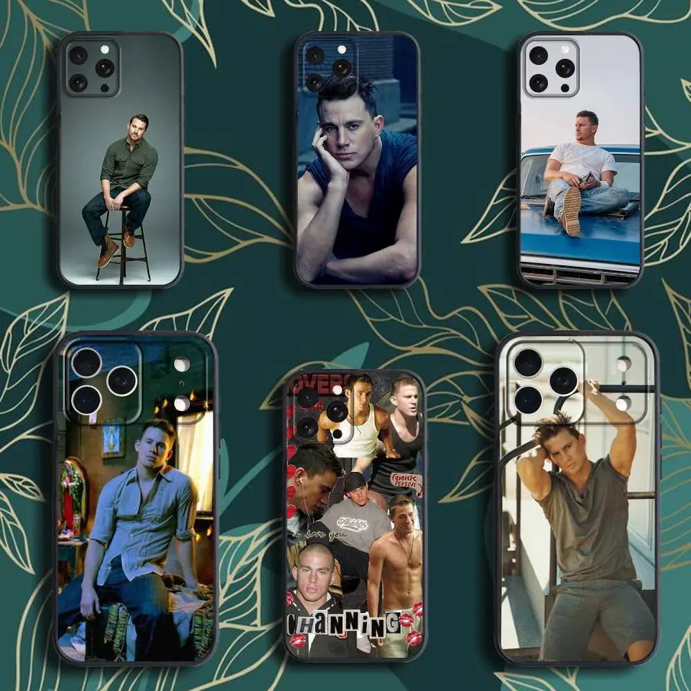 

C-Channing Tatum Roofman Phone Case For iPhone 17,16,15,14,13,12,Pro,Max,Plus,E,SE4,Air,Mini Black Soft Box