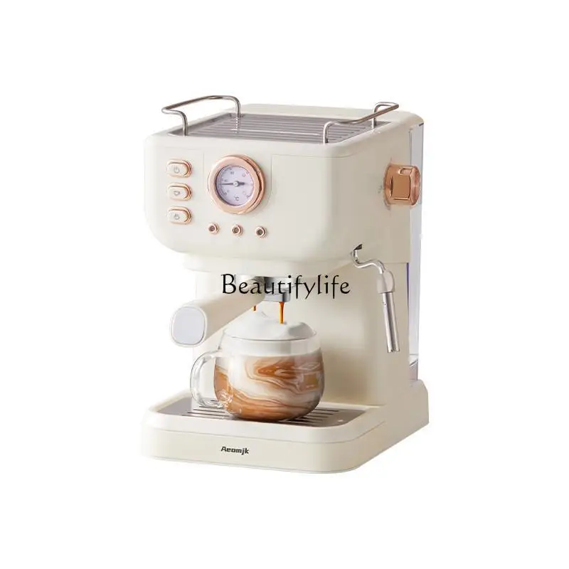 3Fully semi-automatic Italian coffee machine 20BAR high pressure concentrated milk foam cross-border 110V US standard