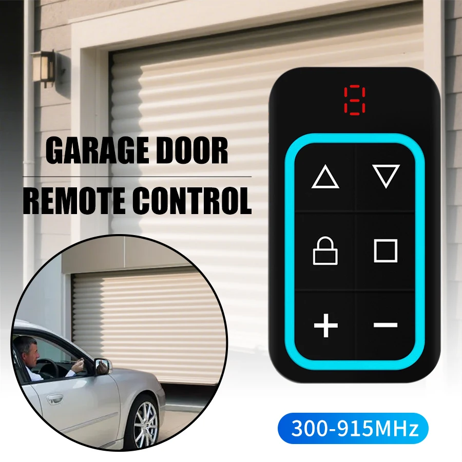 

Universal Multi Frequency Garage Door Remote Control Duplicator 8CH 8 in 1 300-915MHz Gate Remote RF433 868 MHz Code Transmitter