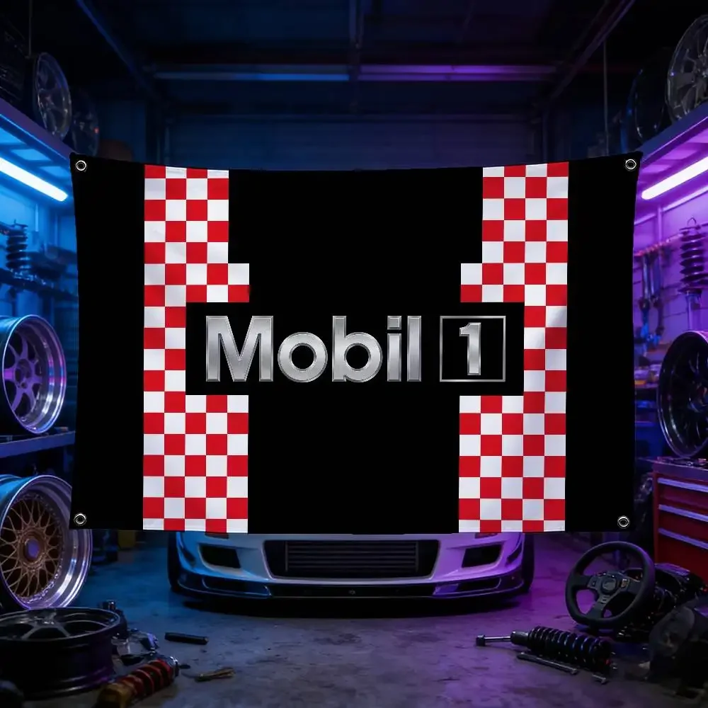 MOTORCYCLE SSHY For Mobil Premium Flag Polyester Eco Friendly Print Waterproof Wear Resistant Home Party Decor Banner
