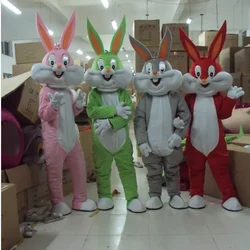 2028 High Quality Best Selling Soft Plush Fabric Funny Rabbit Costumes Grey bunny Costumes Mascot for adult