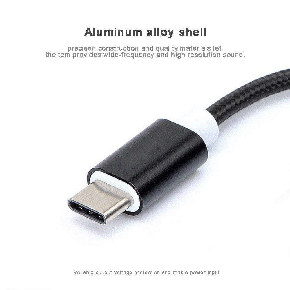 Type C To 3.5 mm Aux Adapter Type-C 3 5 Jack Audio Cable for Huawei Honor Xiaomi Redmi POCO VIVO Oneplus Relme OPPO For Android