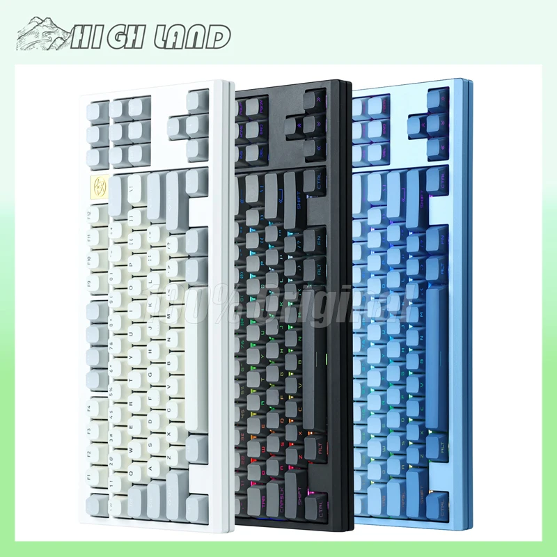 

CHOSFOX LEO 80 Mechanical Keyboard Bluetooth Gameing Keyboard Aluminium Three Mode RGB Backlight Gasket Customizion Gamer keybor